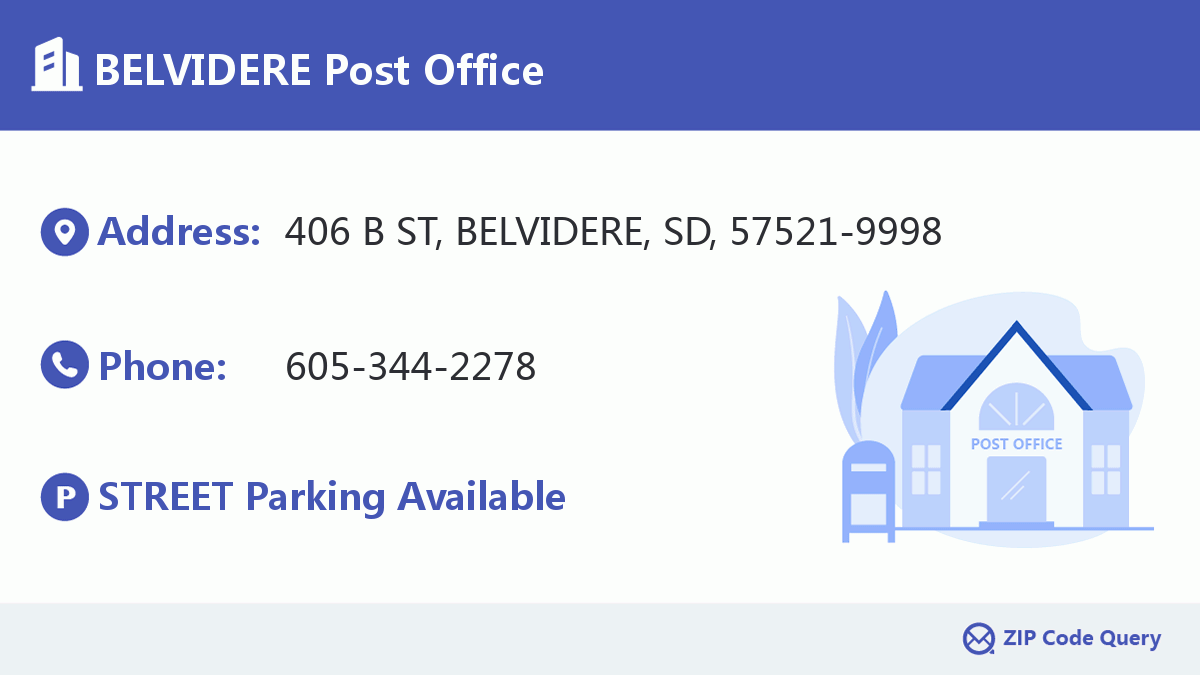 Post Office:BELVIDERE