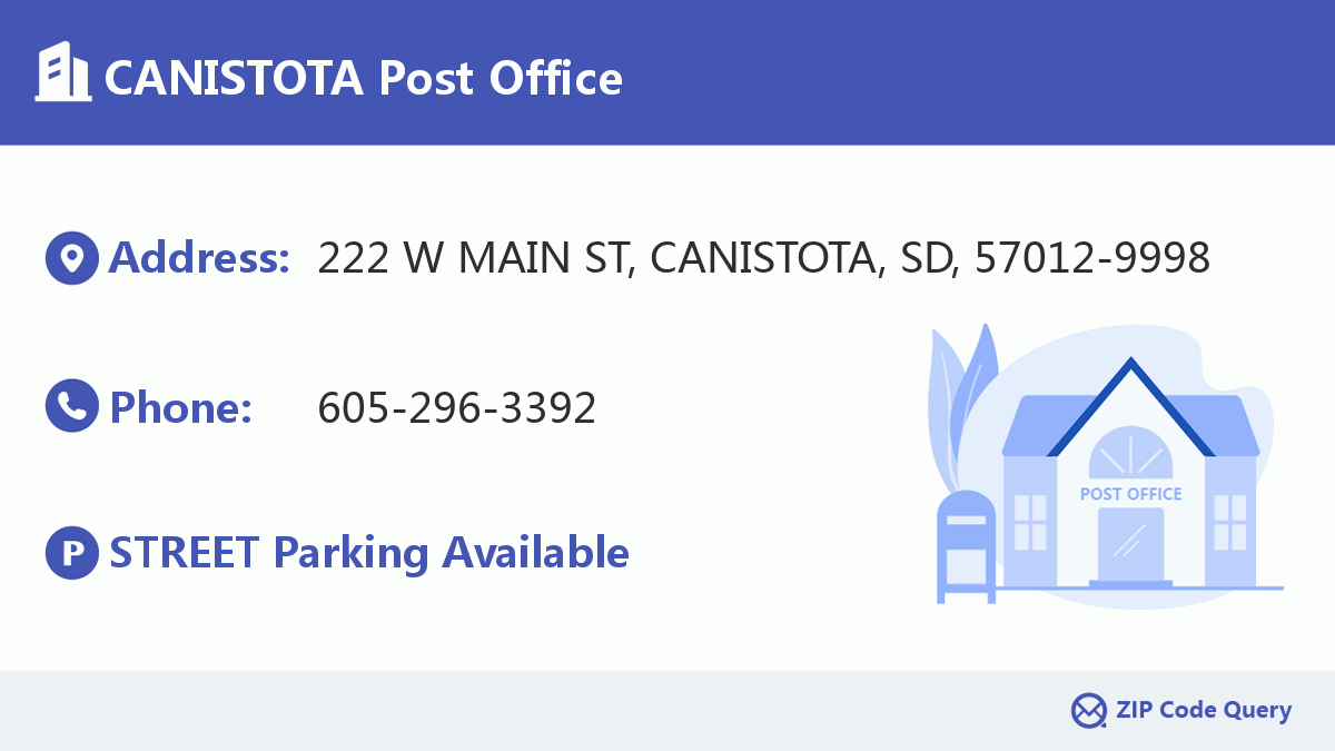 Post Office:CANISTOTA