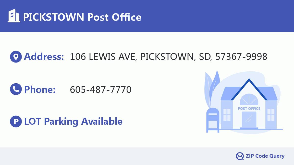 Post Office:PICKSTOWN