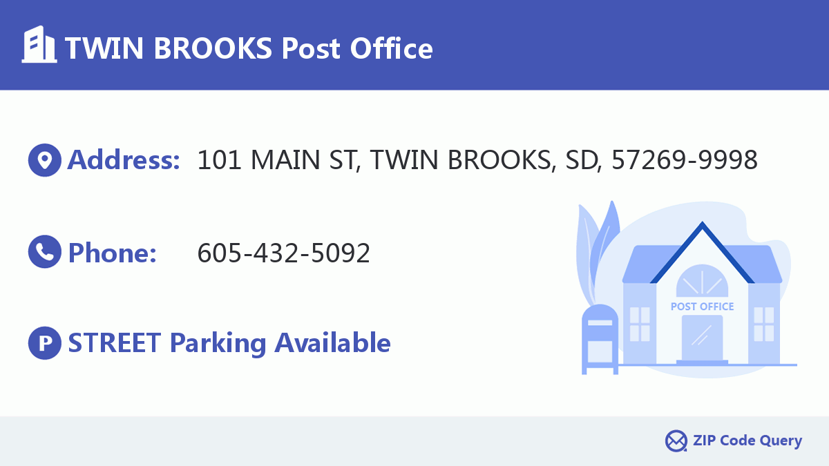 Post Office:TWIN BROOKS
