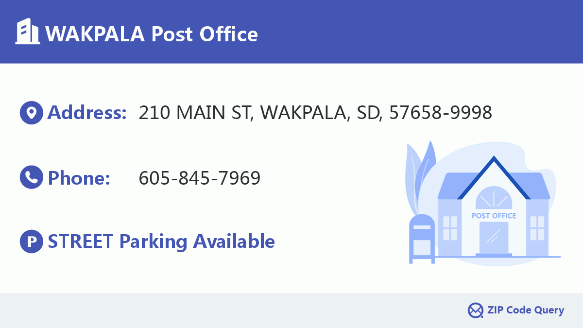 Post Office:WAKPALA